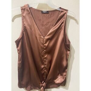 Zeagoo Women's Sleeveless Bronze Sz Medium Tank